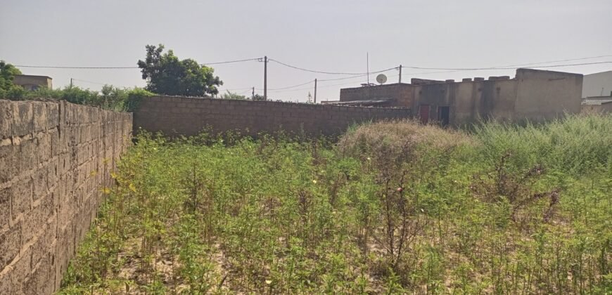 PARCELLE DE TYPE PAN COUPE CLÔTURÉE AVEC UNE SUPERFICIE DE 452 M² EN VENTE A BASSINKO